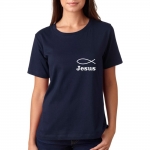 Tricou femei diferite culori, peste, Jesus
